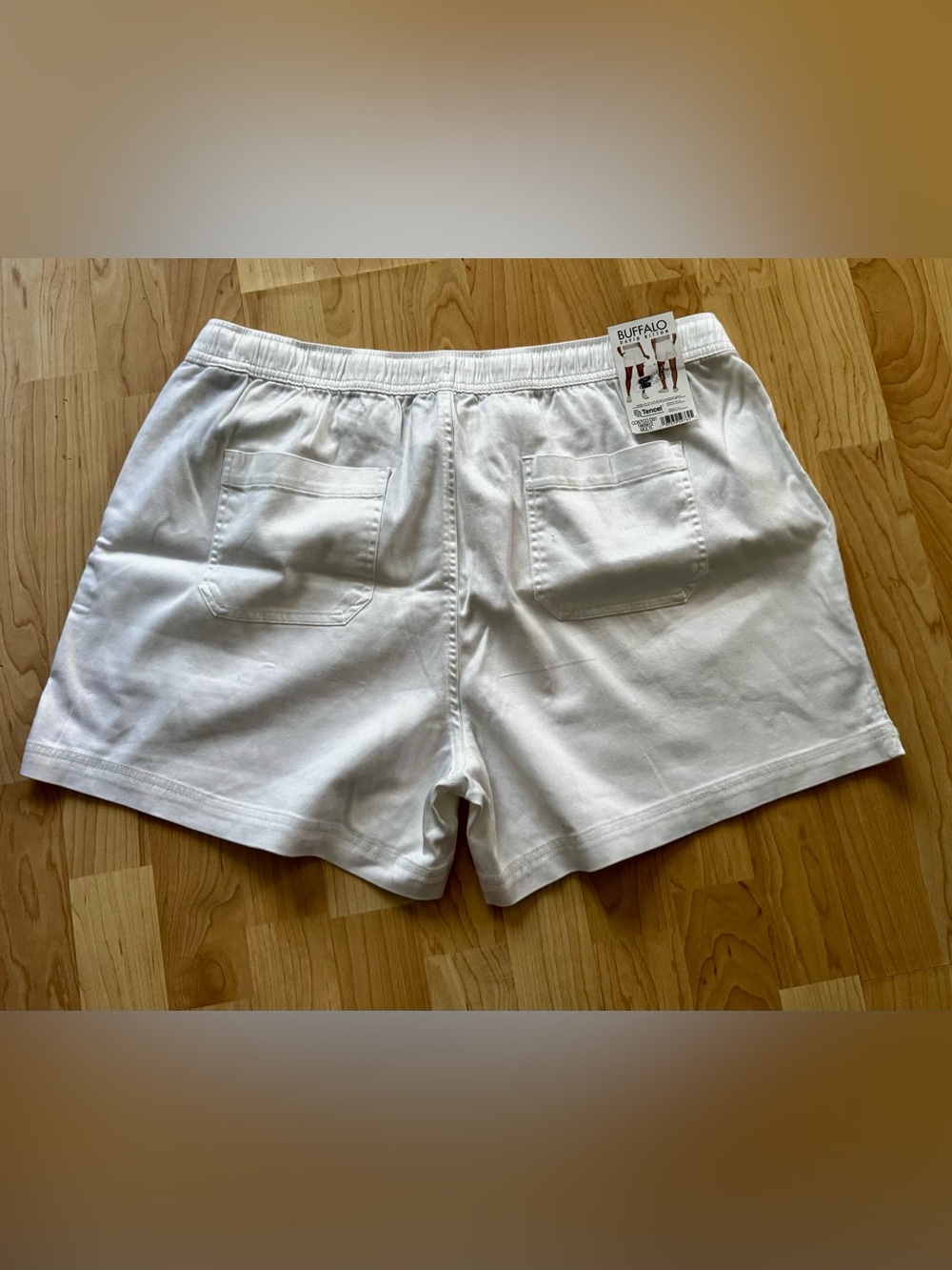 Buffalo David Bitton Women’s White Athletic Drawstring Shorts